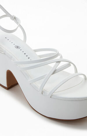 Women's Strappy Platform Heels image number 6