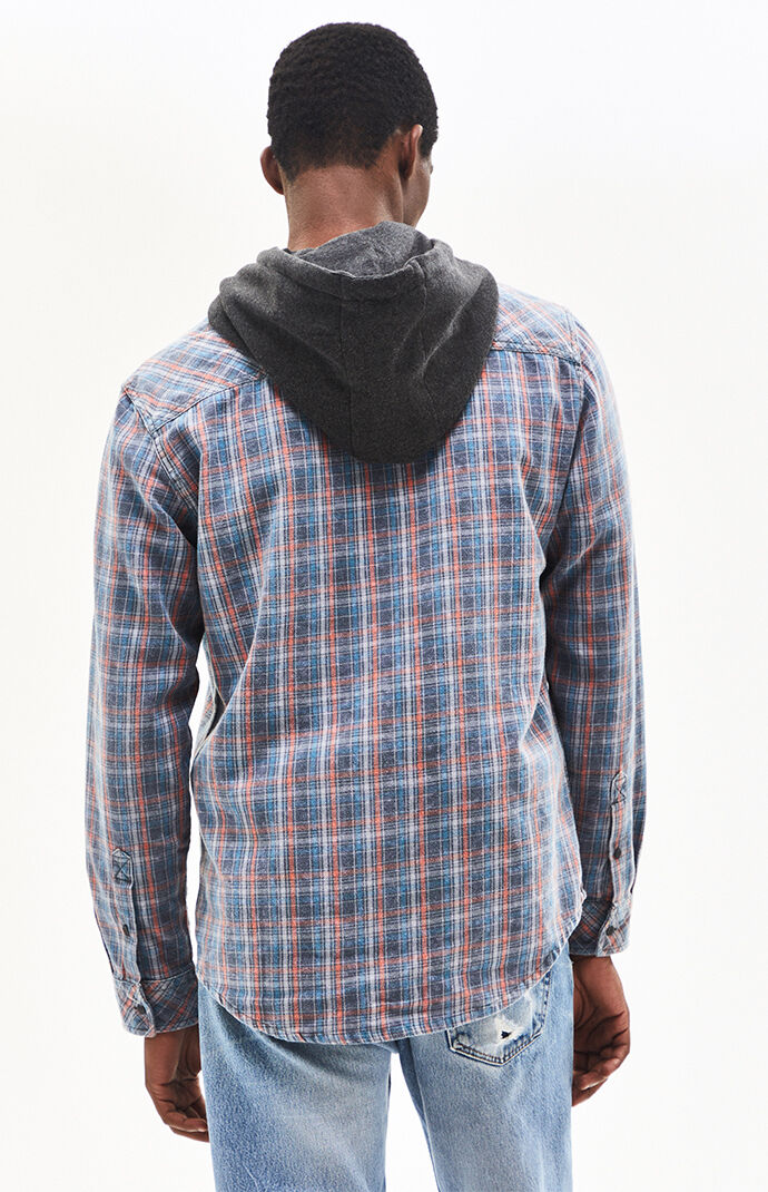 Pacsun hooded flannel clearance