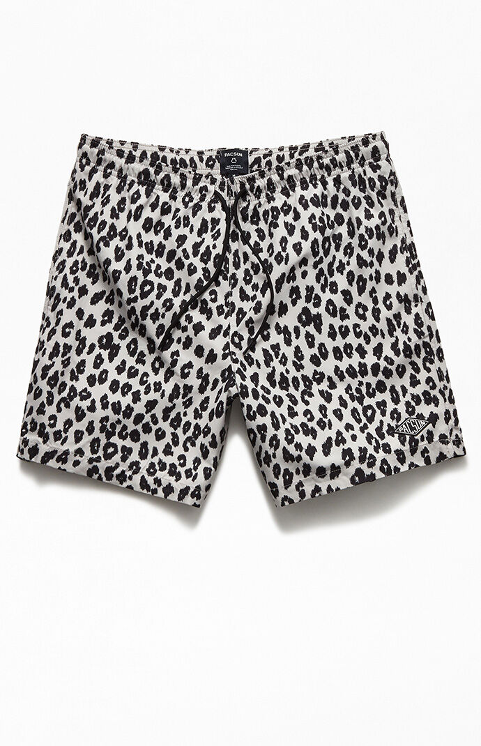 Pacsun cheetah swim trunks clearance