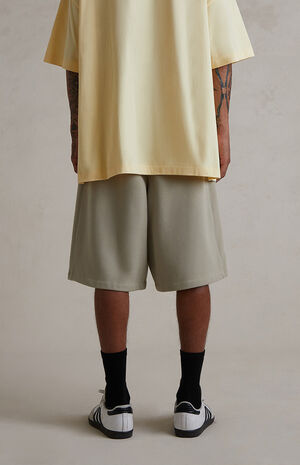 Abbey Stone Basketball Fleece Sweat Shorts image number 4