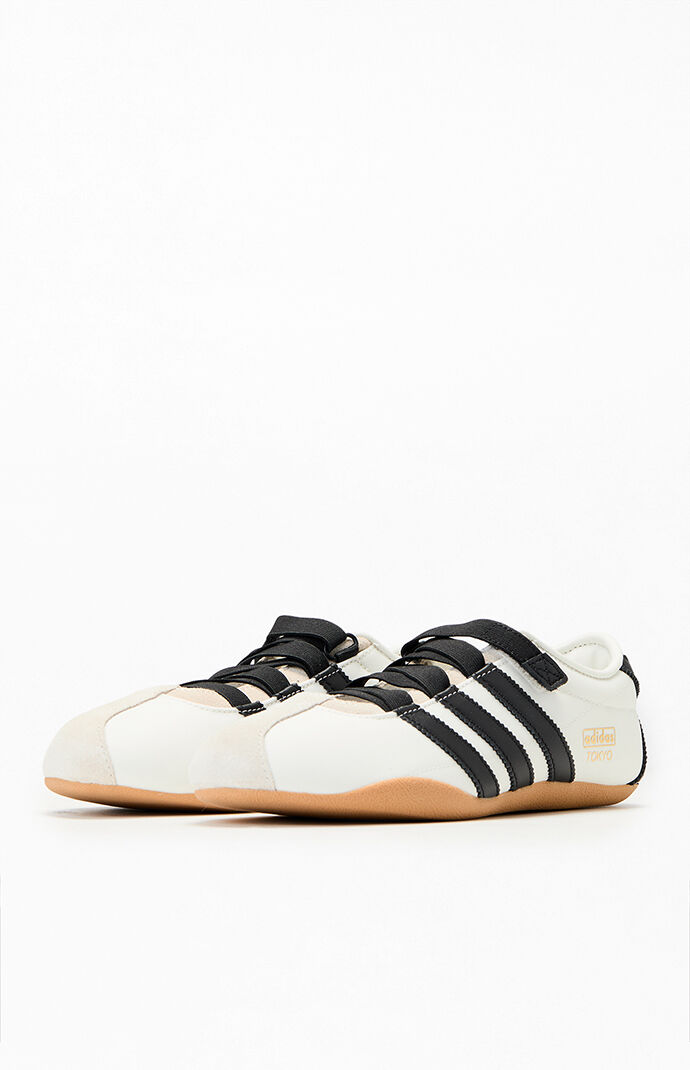adidas Women's White and Black Tokyo MJ Sneakers