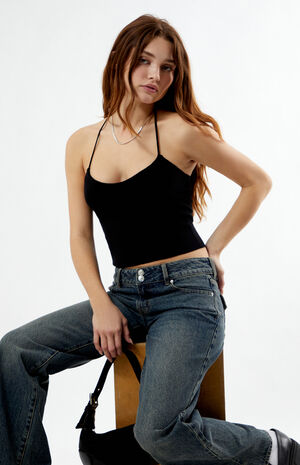 Halter Sweater Tank Top image number 1