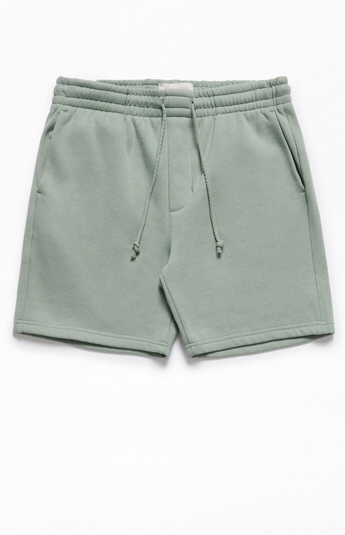PacSun Green Fleece Volley Sweat Shorts | PacSun