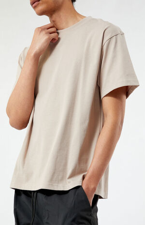Tan Premium Oversized T-Shirt Tan Premium Oversized T-Shirt image number 2