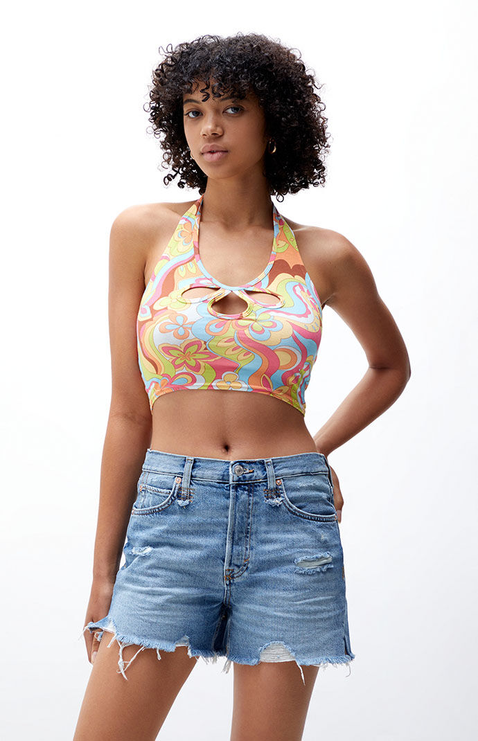 Free People Makai Cutoff Denim Shorts 