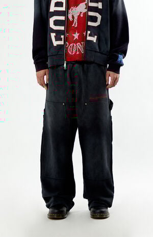 Knee Paneled Baggy Carpenter Sweatpants image number 3