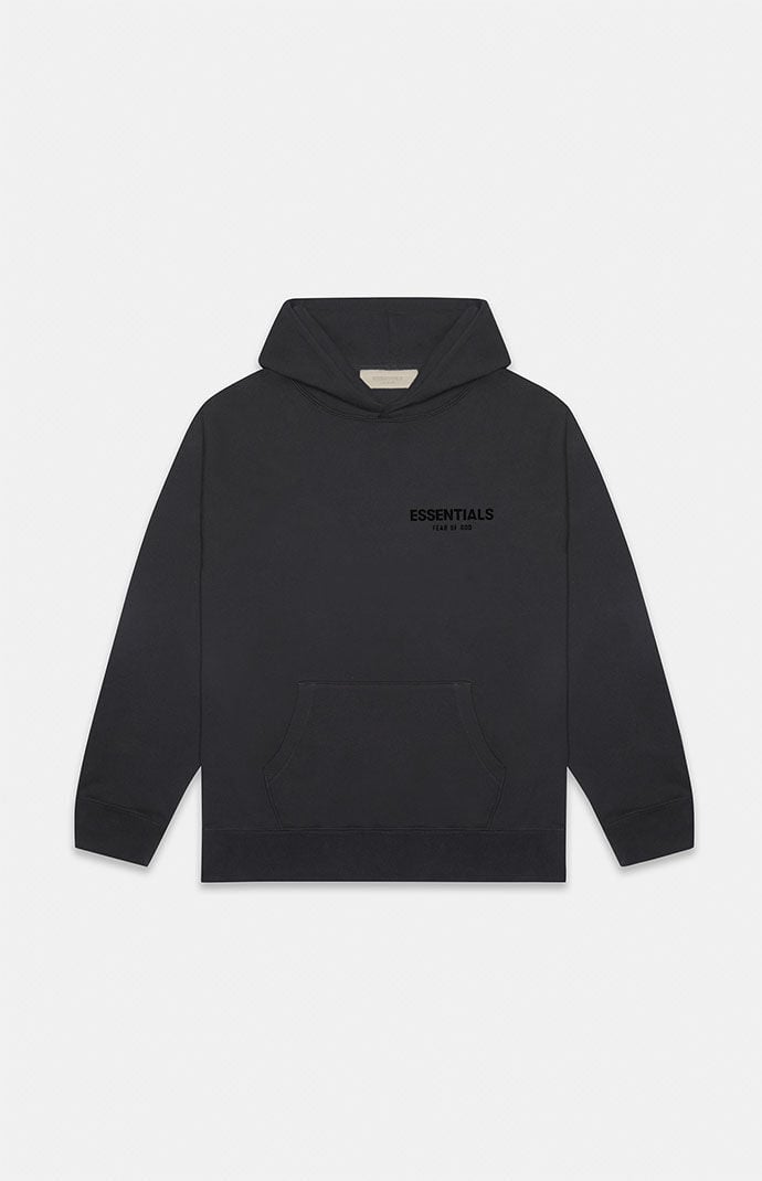 NEW Fear of God Essentials Core Stretch Limo Black Hoodie