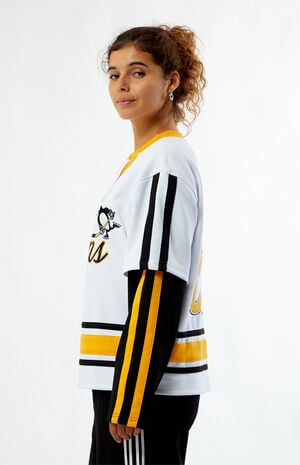 x NHL Pittsburgh Penguins Layered Long Sleeve Hockey Jersey image number 3