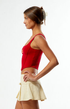 USC Trojans Knit Corset Top image number 3
