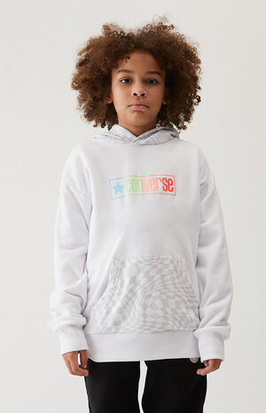 Kids Checker Drop Shoulder Hoodie image number 2