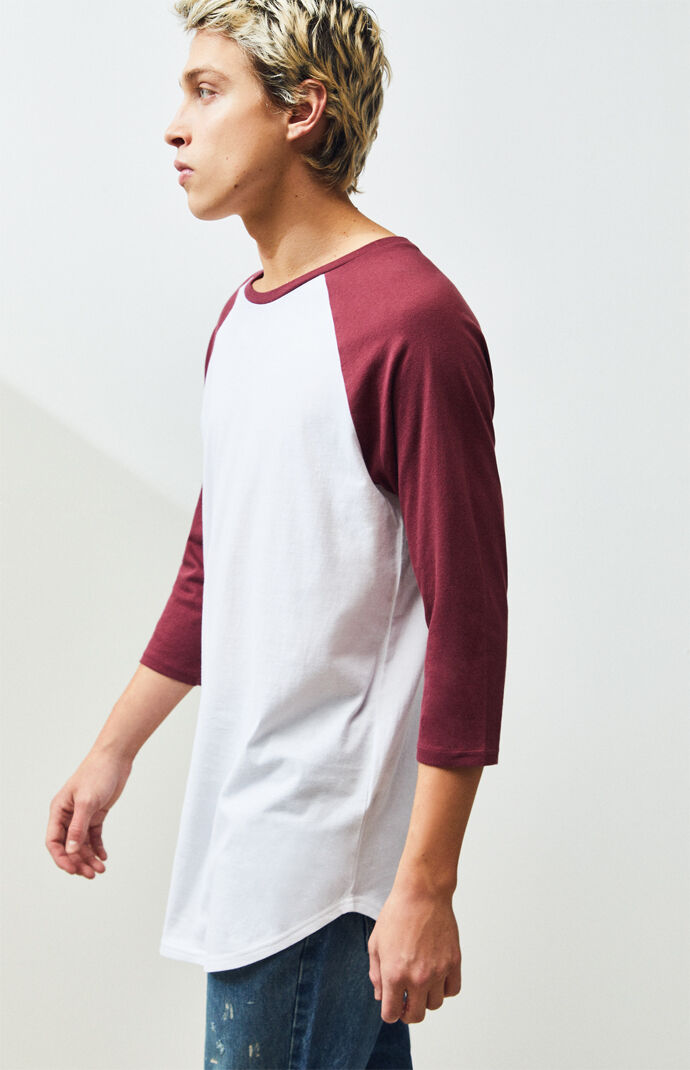 Remy Raglan Long Sleeve Scallop T-Shirt
