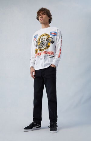 Comfort Stretch Black Athletic Slim Jeans image number 2
