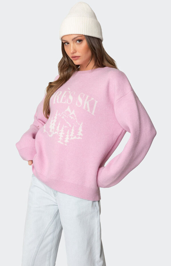 Edikted Apres Ski Oversized Sweater
