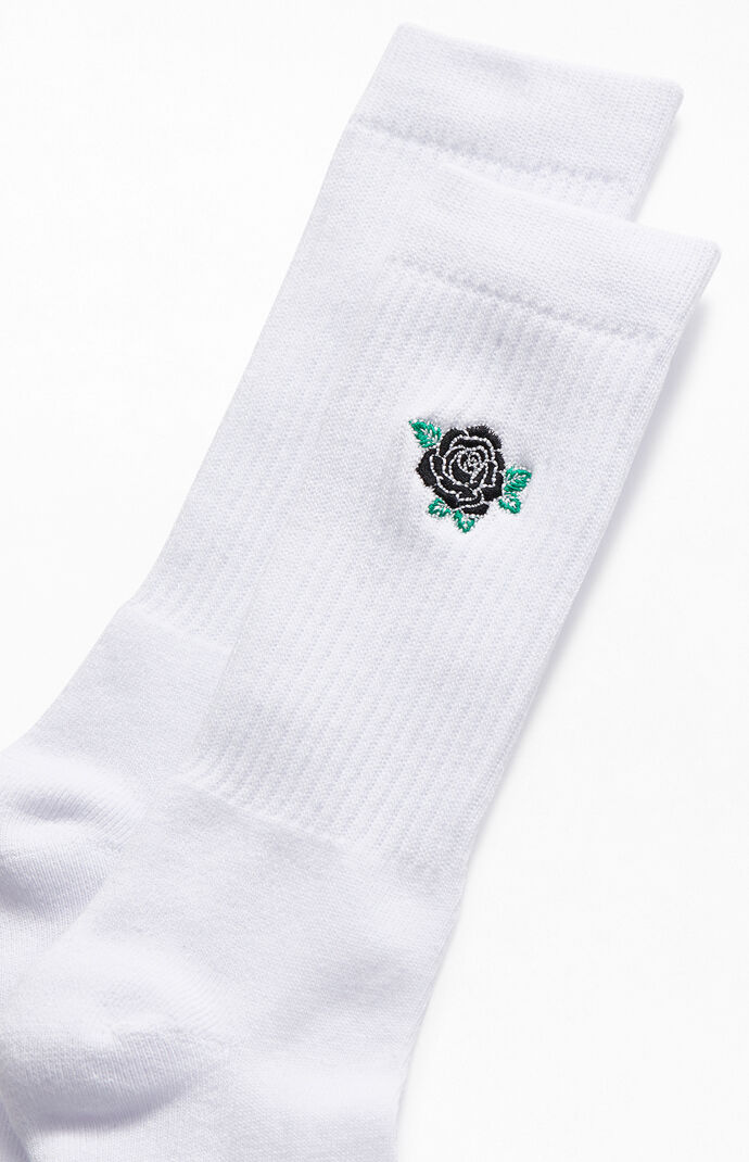 Black Rose Crew Socks