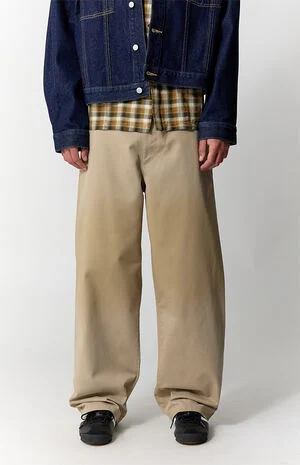 Chino Pants Baggy Khaki Pigment image number 2