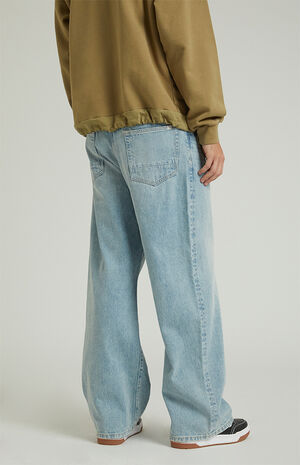 Light Wash Extreme Baggy Jeans image number 3