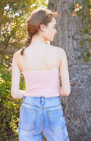 Bustier Lace Trim Tank Top image number 3