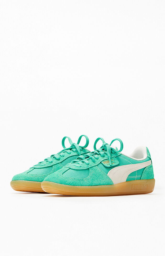 Old green puma shoes clearance