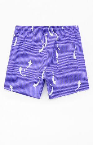 Koi Striped 4.5" Swim Trunks image number 2