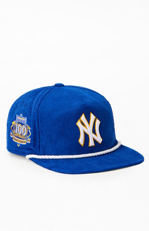 x PS Reserve NY Yankees 100 Anniversary Stadium Corduroy Snapback Hat image number 1