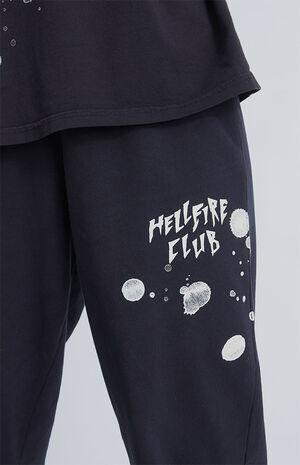 Black Hellfire Club Sweatpants image number 2