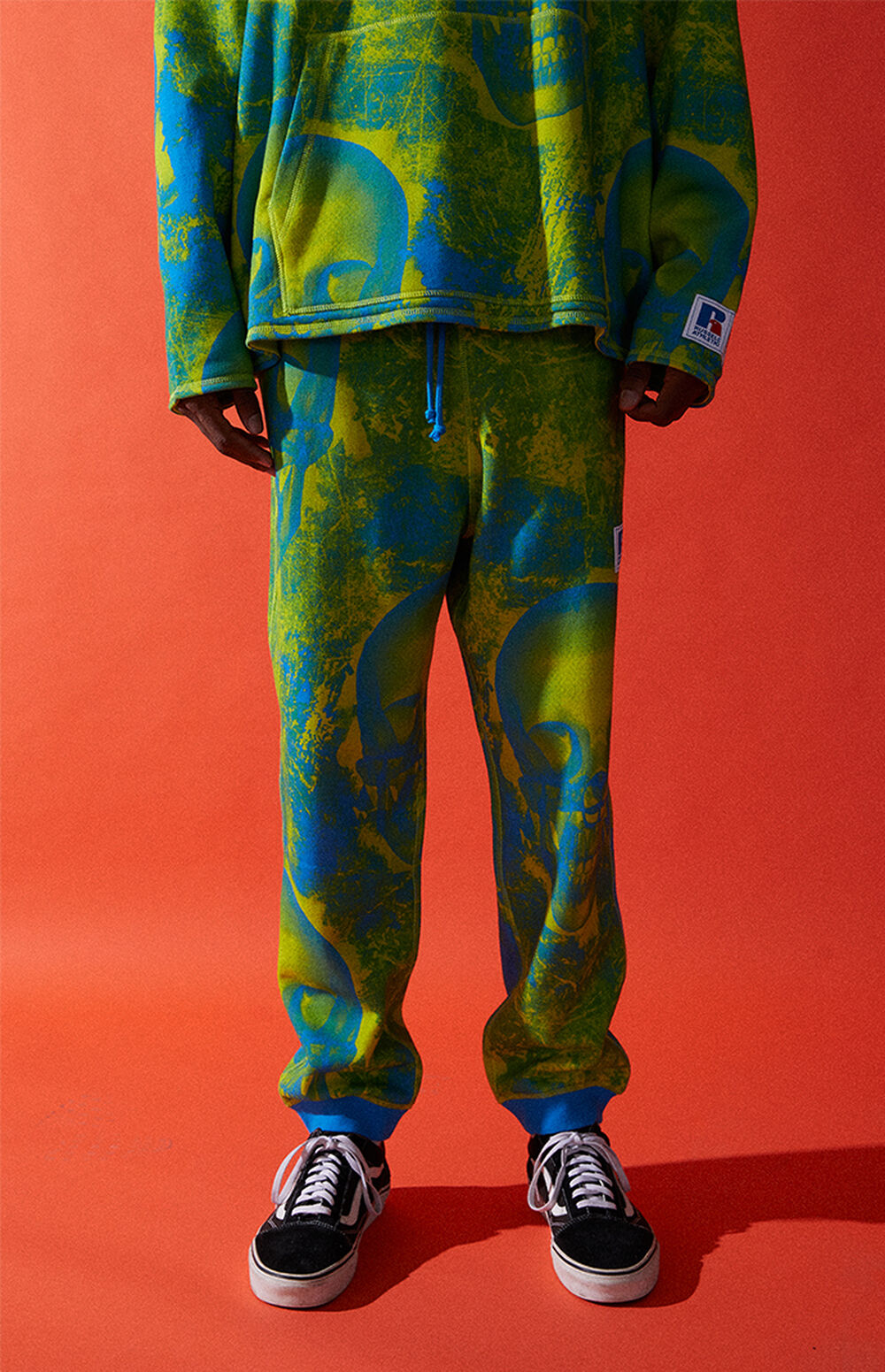 AAP WORLDWIDE x Russell Athletic Blue Graphic Sweatpants PacSun
