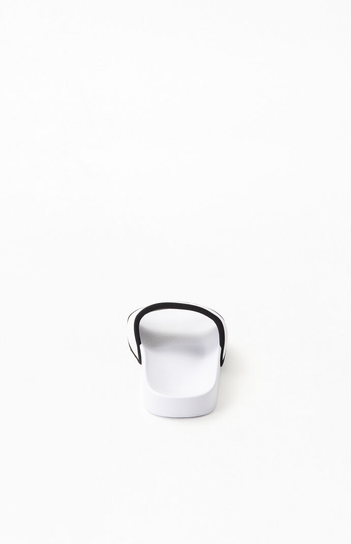 White & Black Base Camp Slide Sandals