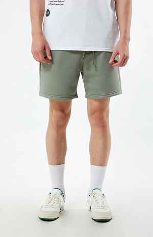 Light Gray Fleece Volley Shorts image number 2