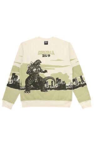 Godzilla Cityscape Crew Neck Sweatshirt image number 1