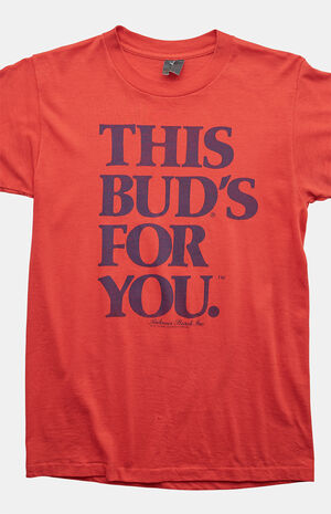 90s This Bud's For You Graphic T-Shirt image number 3