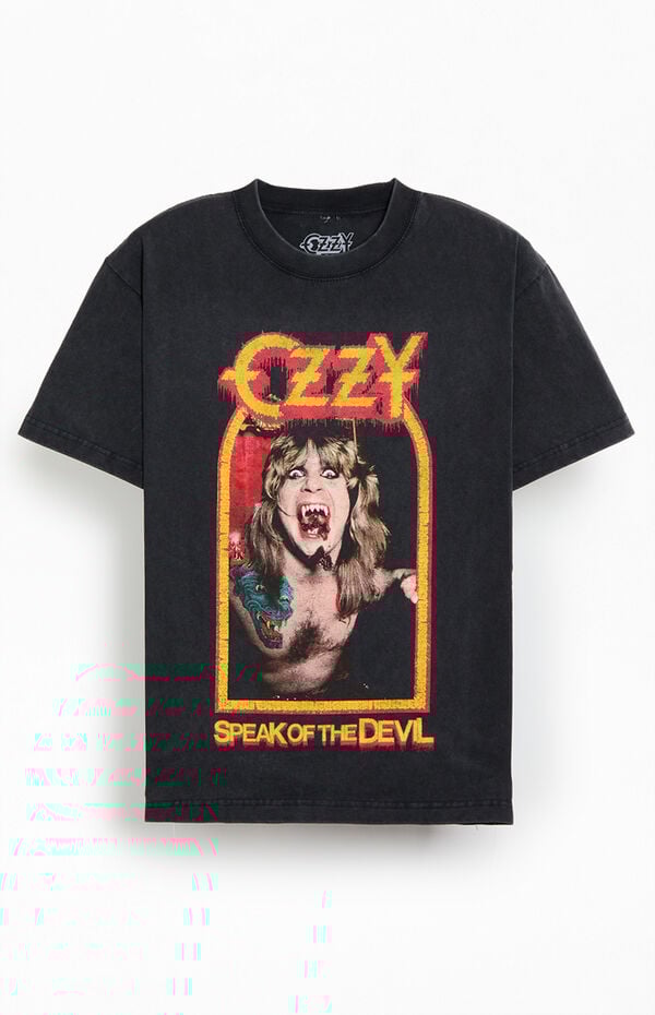 Ozzy Osbourne Vampire Teeth Vintage Wash T-Shirt