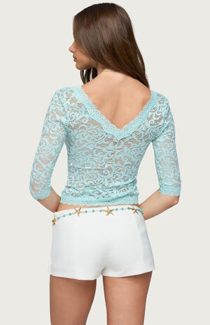 Elowin Sheer Lace Top image number 3