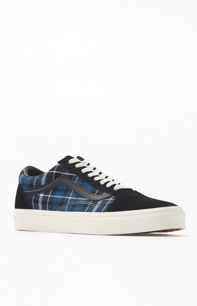black plaid vans