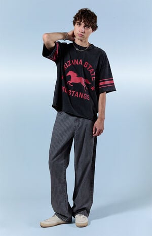 Dylan Baggy Jeans Pinstripe Gray image number 1