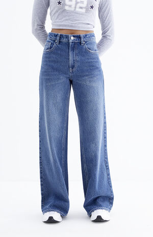 Nora Dark Indigo Wide Leg Jeans image number 1