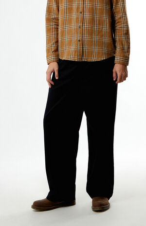 Black Baggy Skate Pants image number 1