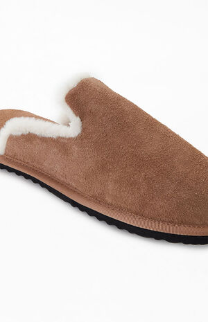 Tan Draper Suede Slippers image number 6