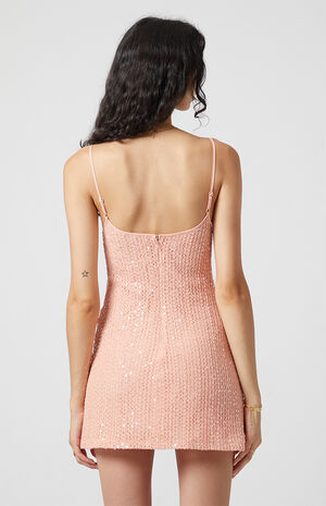 Sparkle Scoop Neck Mini Dress image number 6
