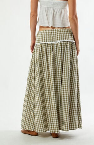 Gingham Maxi Skirt image number 4