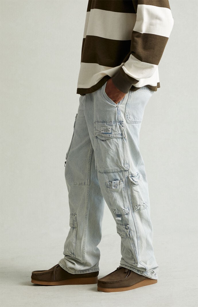 Pacsun Dylan Baggy Jeans Cargo Light Indigo | Pacsun