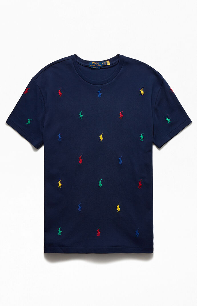 Allover Icon Embroidered T-Shirt