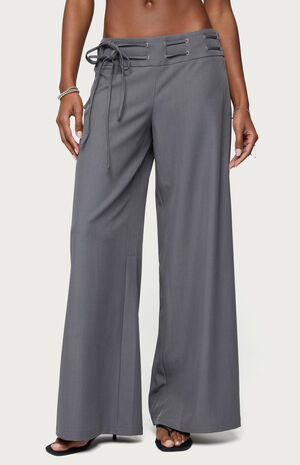 Willard Baggy Lace Up Belt Pants image number 1