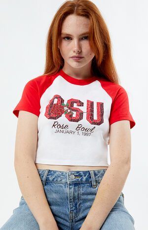 x Rose Bowl OSU Rally Ringer T-Shirt image number 1