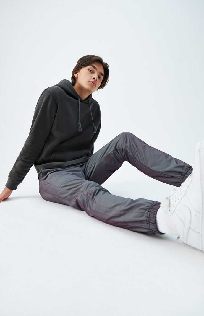 Iridescent Nylon Jogger Pants