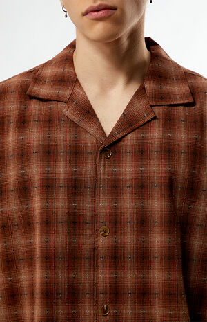 Relaxed Shadow Check Camp Shirt image number 4