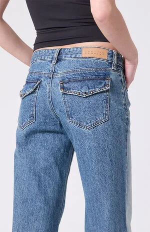 Zoe Low Rise Girlfriend Jeans Stud Embellished image number 6