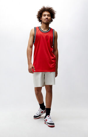 Red Mesh Tank Top image number 4