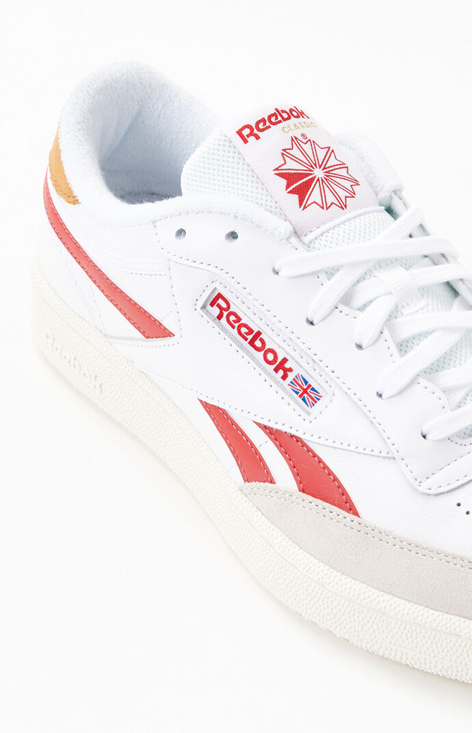 White & Red Club C Revenge Shoes