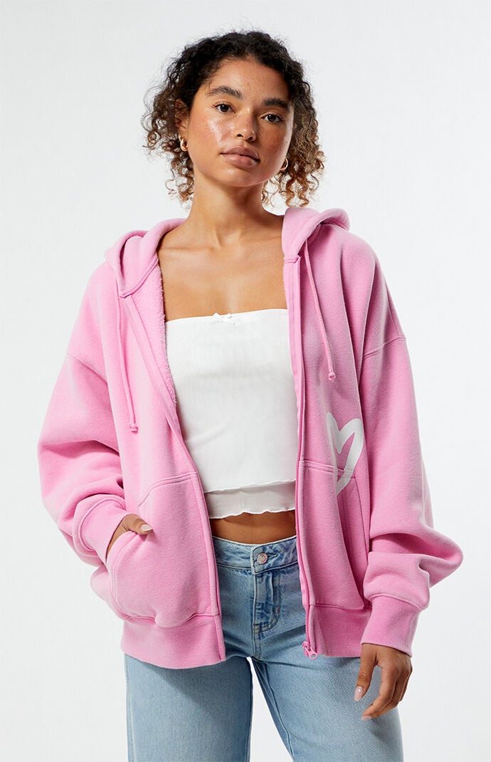 Pacsun pink hoodie 2025