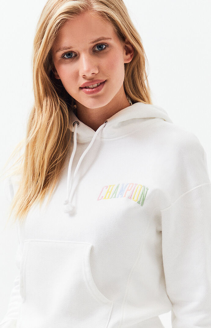 pacsun white champion hoodie